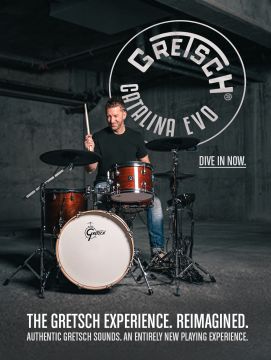 Gretsch Catalina Evo CE-F405-BKSP Black Sparkle 20" sähkörummut