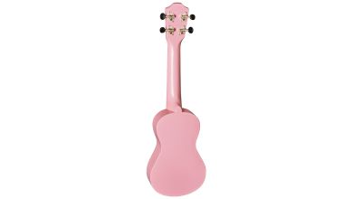 Baton Rouge UR1-S PK vaaleanpunainen sopraanoukulele takaa