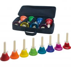 Goldon hand bells 8 kellon setti