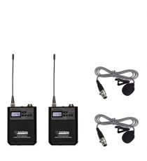 AudioDesignPRO PMU-312L langaton ammattitason järjestelmä kahdella lavalier mikrofonilla
