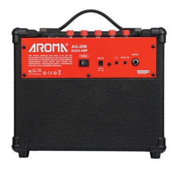 Aroma AG20B bassovahvistin takaa