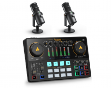 Maono AME2 & PD400X x2 -podcast paketti