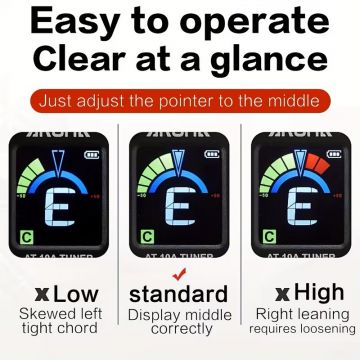 Aroma AT-10A ladattava kromaattinen viritysmittari