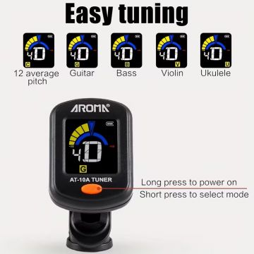 Aroma AT-10A ladattava kromaattinen viritysmittari