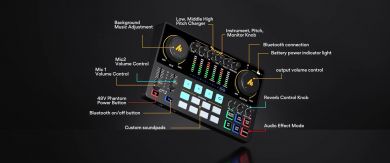 Maono MAONOCASTER AME2 mixer console podcast