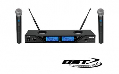 BST Audio UDR-208 kaksi langatonta mikrofonia ladattava