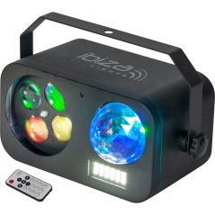Ibiza Light 3-in-1 COMBILED yhdistetty Astro, Strobo ja Gobo beam efekteillä