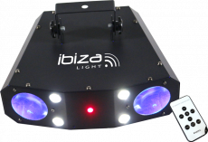 Ibiza Light 3in1 valo moonflower, strobe ja laser ominaisuuksilla