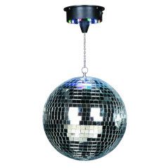 Ibiza Light 30cm discopallo mottorilla ja valoilla