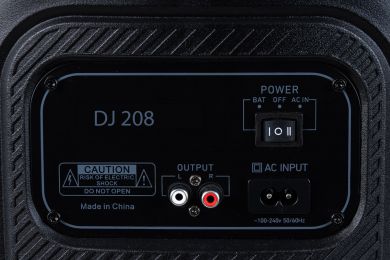AudioDesingPRO DJ208 aktiivikautin takaa