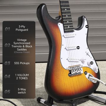 Donner DST-80 sähkökitarapaketti sunburst