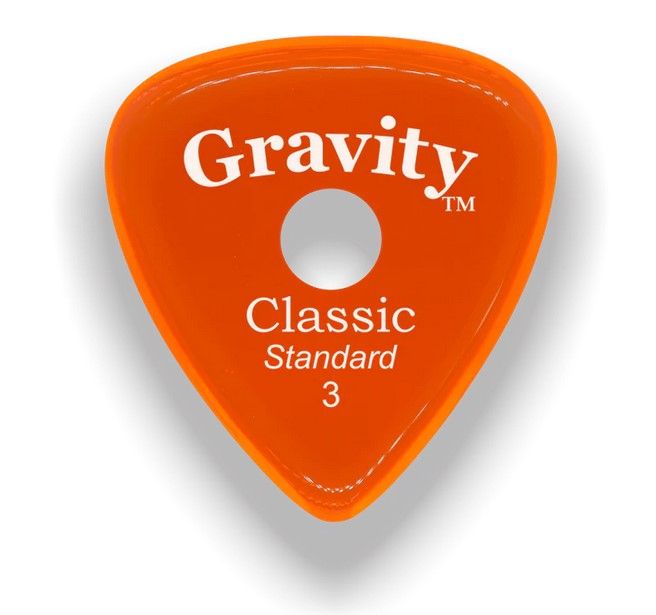 Gravity Picks Classic Standard 3.0mm Polished with Hole GCLS3PR