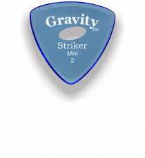 Gravity Picks Striker Mini Jazz 2.0mm Polished with Elipse Grip Hole GSRM2PE