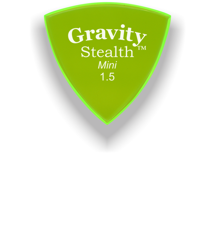 Gravity Picks Stealth Mini Jazz 1.5mm GSSM15P