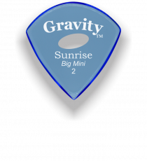 Gravity Picks Sunrise Big Mini 2.0mm Polished with Elipse Grip Hole GSUB2PE