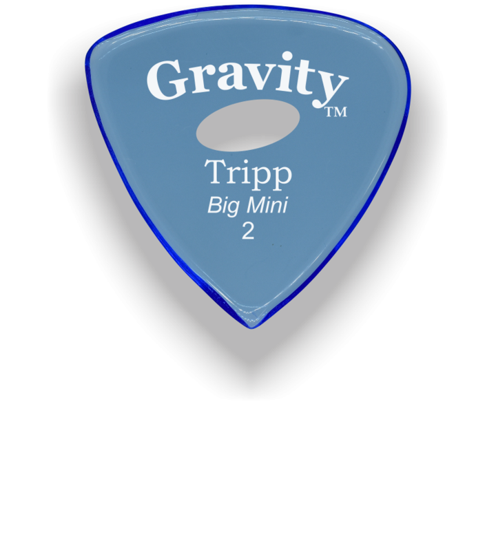 Gravity Picks Tripp Big Mini 2.0mm Polished with Elipse Grip Hole GTRB2PE