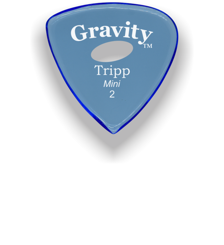 Gravity Picks Tripp Mini Jazz 2.0mm Polished with Elipse Grip Hole GTRM2PE