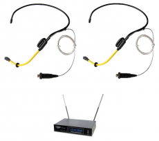AudioDesignPRO PMU-33 langaton ammattitason järjestelmä kahdella vedenkestävällä headsetilla