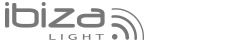 Ibiza Light LSM1500W savukone langaton kaukosäädin ja ajastin