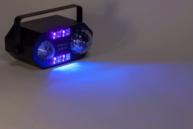 Ibiza Light Combi FX2 4in1 valo astro, waterwave, UV ja strobo ominaisuuksilla