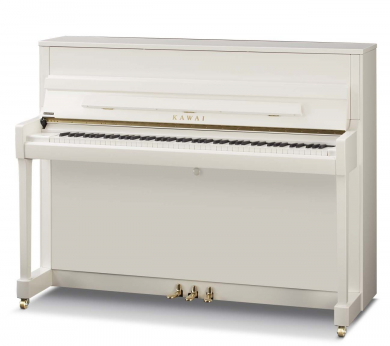 KAWAI K-200 piano kiiltävä valkoinen
