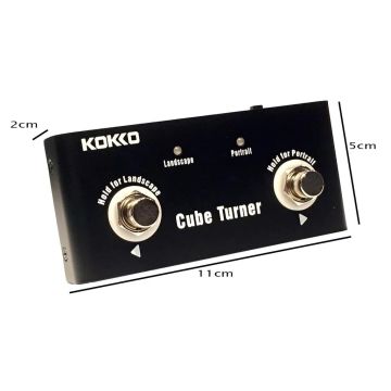 Kokko Cube Tune Bluetooth sivunkääntöpedali digitaalisten nuottien hands-free ohjaukseen