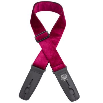 Lock-It Strap Red Velvet Crushed lukkiutuva kitarahihna 