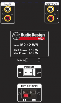 AudioDesignPRO M2 12WL kaiutin ja mikrofoni paketti