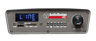 AudioDesignPRO M2 10WL kannettava akkukäyttöinen aktiivikaiutin +kaksi langatonta mikkiä/USB/BT/SD