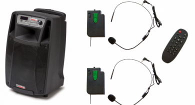 AudioDesignPRO M2 10WL kaiutin ja headset-mikrofonipaketti