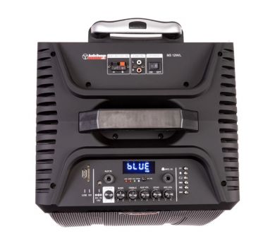 AudioDesignPRO M3 12WL kannettava akkukäyttöinen aktiivikaiutin +kaksi langatonta mikkiä/USB/BT/SD 