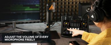 Maono AME2 & PD400X x2 -podcast paketti