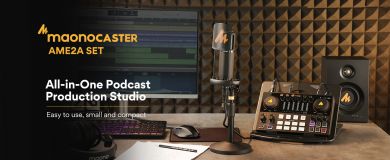 Maono AME2 & PD400X x2 -podcast paketti