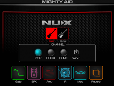 NUX Mighty Air kitara/bassovahvistin BT/stereo