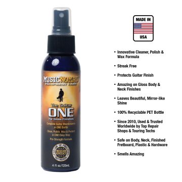 MusicNomad MN103 Guitar One kitaranpuhdistusaine ominaisuudet