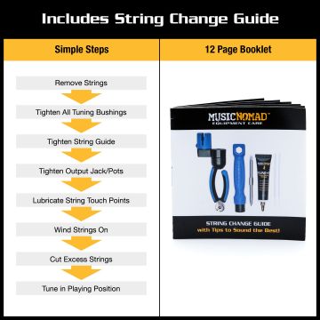 MusicNomad MN218 String Change Took Kit Työkalusetti Kieltenvaihtoon