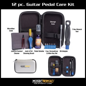MusicNomad MN286 Pedal Care Kit for Guitar & Bass pedaalin puhdistussetti