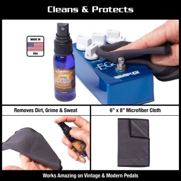 MusicNomad MN286 Pedal Care Kit for Guitar & Bass pedaalin puhdistussetti
