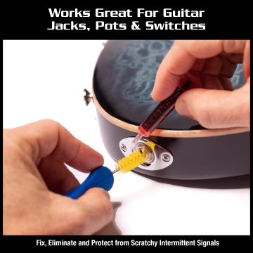 MusicNomad MN287 JackPot Music Gear Contact Cleaner with Deoxit® & Cleaning Brush puhdistussetti