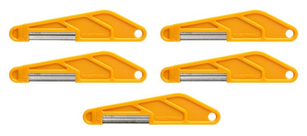 MusicNomad MN673 nut file set basson timattiviilasarja,0.046-0.130