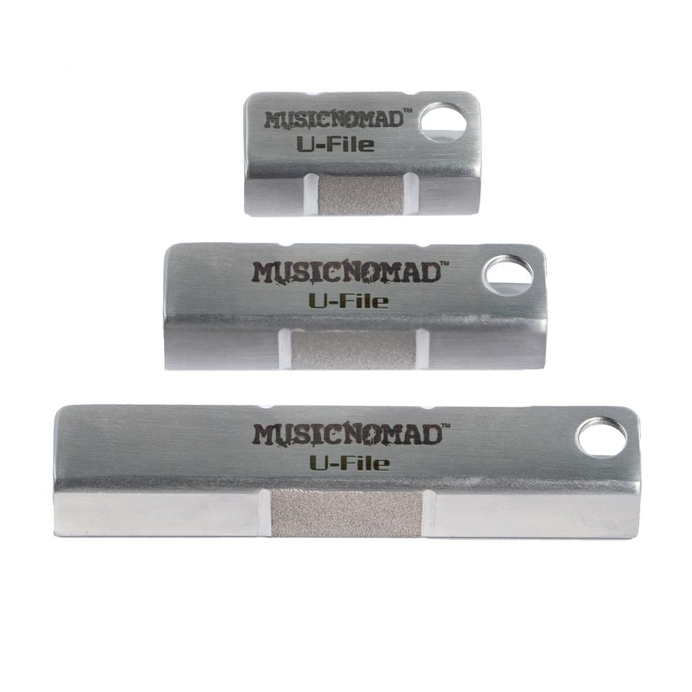 MusicNomad MN813 Fret Leveler - Diamond U-file nauhojen tasoitusviilat, 3 kpl