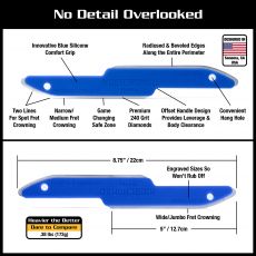 MusicNomad MN850 Diamond Coated, Safe Zone Guitar Fret Crowning File (S-File) otelautaviila nauhojen kruunaamiseen