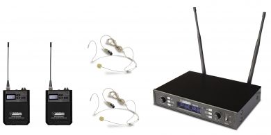 AudioDesignPRO PMU-D2 langaton True Diversity headset mikrofoni x2
