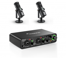 Maono PS22 & PD400X x2 -podcast paketti
