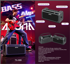 Aroma TG-08B bassovahvistin
