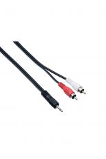 Bespeco ULJ150 audiokaapeli 2 x RCA - 3,5mm plugi, 1,5m