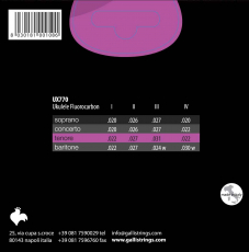 Galli Strings UX770 Tenoriukulelen kielet, Fluorocarbon