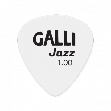 Galli J13W Jazz White Celluloid plektra 