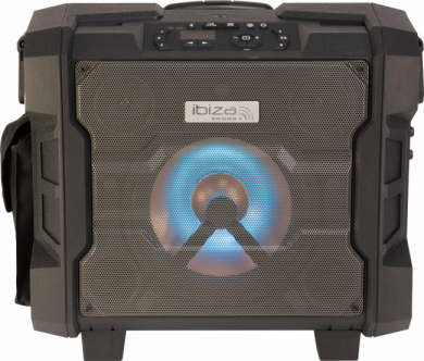 Ibiza Sound WPORT10-300 vedenkestävä akkukäyttöinen aktiivikaiutin+langaton+mikki+USB/SD